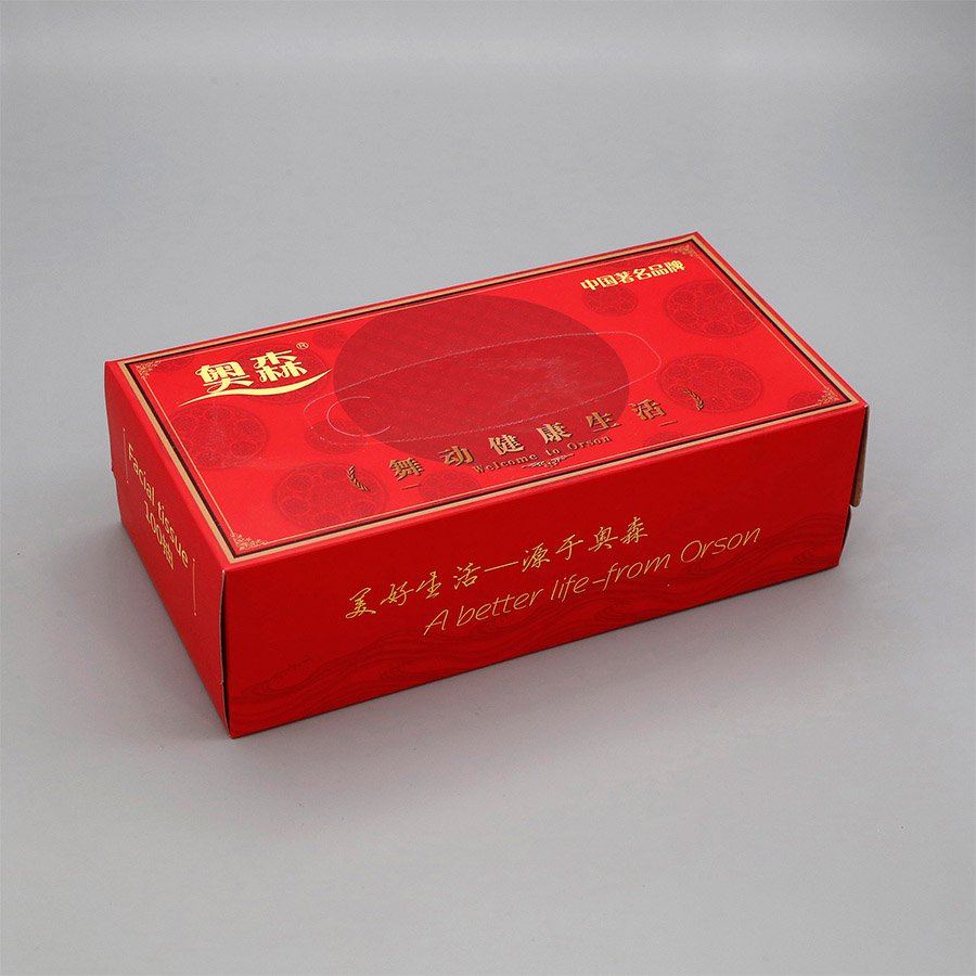 China Virgin Wood & Recycled Tissue Box