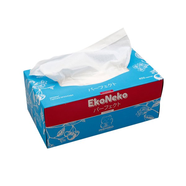 Virgin Wood Pulp & Recycled Tissue Paper Box