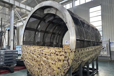 DRC Somika Copper-Cobalt Mine φ7.32×5.9m Single-Stage SAG Mill SS2205 Stainless Steel Trommel Screen