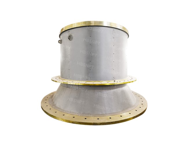 Mill inlet and outlet bushings