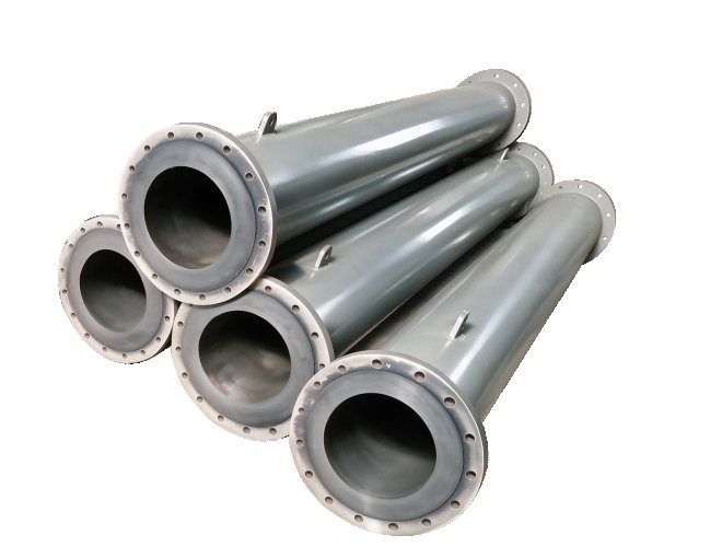 Rubber-lined pipes