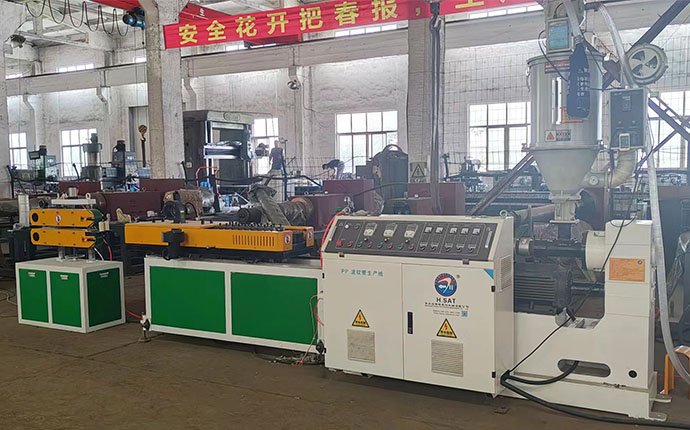 Plastic bellows production line