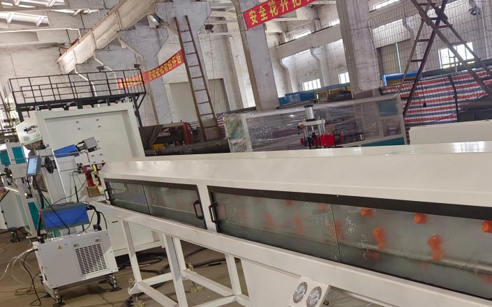 PPR  Plastic  pipe production line manufacture in Qingdao Haosaite Plastic Machinery