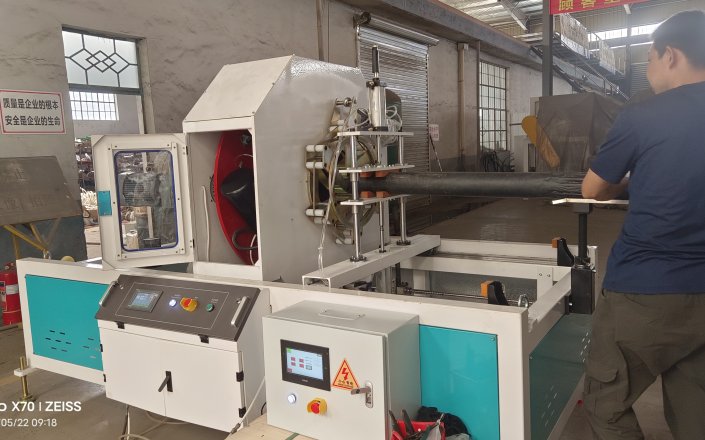 A chipless cutting machine specifically designed for cutting pipes