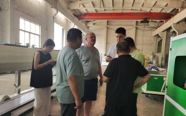 A client from Kazakhstan inspected and have ordered  pipe equipment 