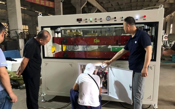 Plastic Pipe Pulling unit  AcceptanceTest in Singapore