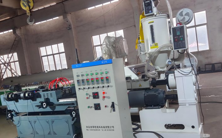 Corrugated pipe production line text successful