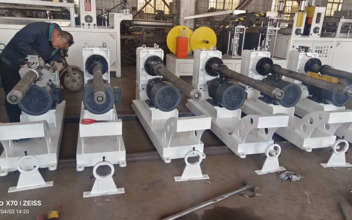 PE Pipe Equipment Being Assembled – Shipping Soon!