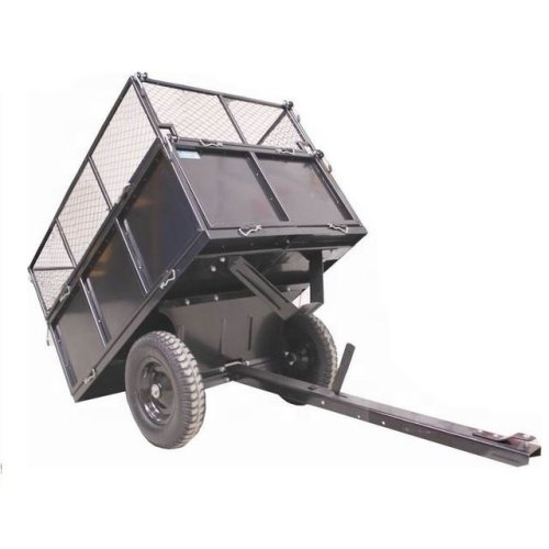 Utility Lawn tractor ATV/UTV metal dump cart garden trailer with guard bar