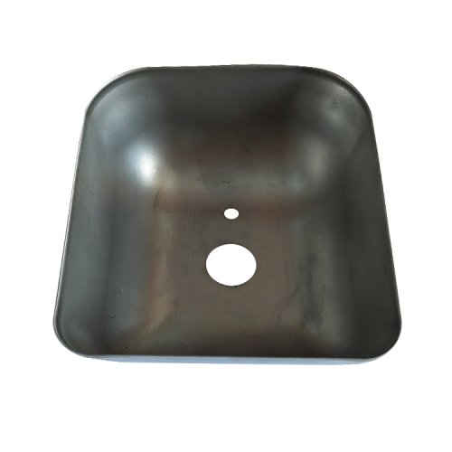 Custom metal stamping deep drawing rectangular drilled steel box