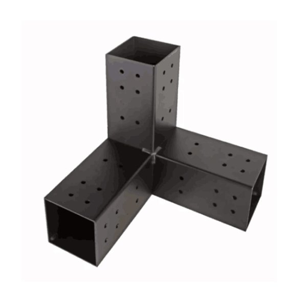 Custom Metal 3-way Corner Brackets Pergola Bracket Set For 4x4 Or 6x6 Square Post