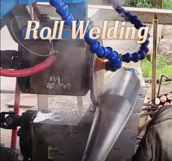 Roll welding parts