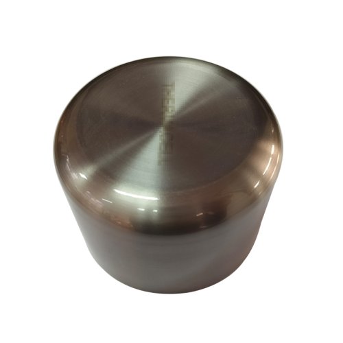 Brushed stainless steel deep-draw cup