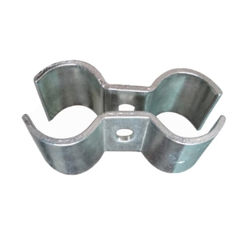 Carbon steel 3mm galvanized double pipe clamp