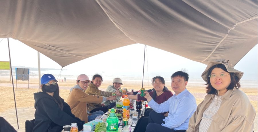 Happy Time Together With Colleagues