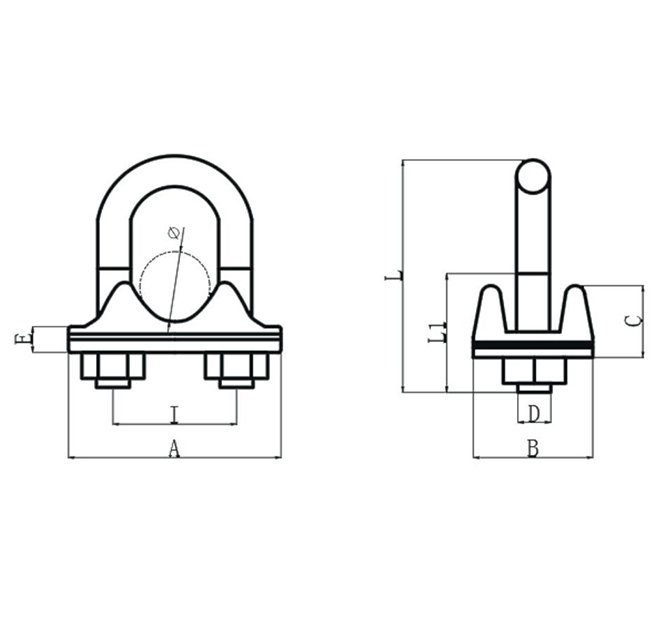 ITALIAN TYPE WIRE ROPE CLIP