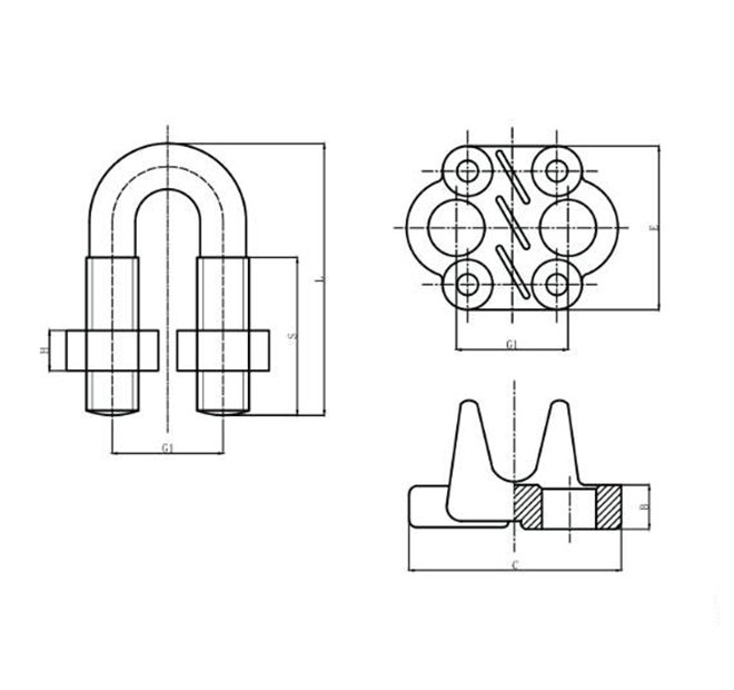 JIS TYPE DROP FORGED WIRE ROPE CLIP