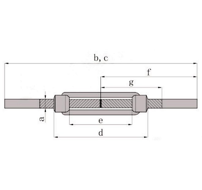 DIN1480 TURNBUCKLE STUB END