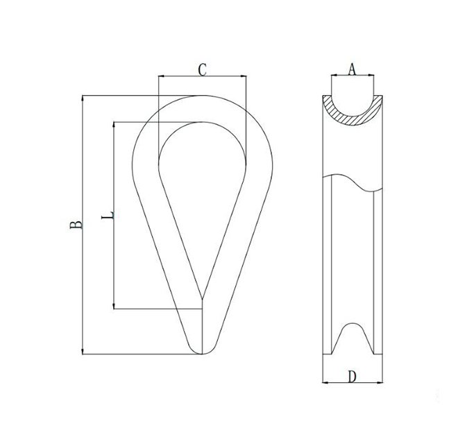 LIGHT DUTY THIMBLE DIN6899A