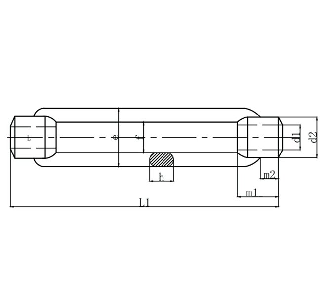 DIN1480 TURNBUCKLE BODY ONLY