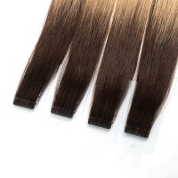 Invisible injection tape-in hair extension ombre