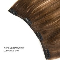 Russian hair clip-in hair extension Balayage #2-4/8