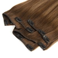 Russian hair clip-in hair extension Balayage #2-4/8