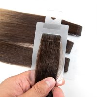 Invisible injection tape-in hair extension ombre