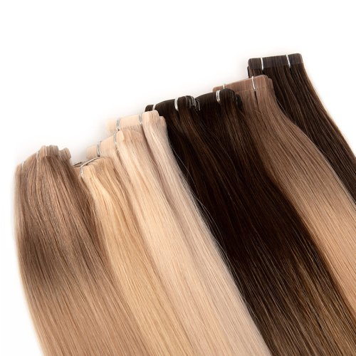 Invisible seamless tape-in hair extension