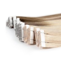 Regular tape-in hair extension balayage color