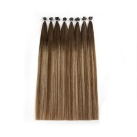 Double drawn Human hair Flat tip hair extension