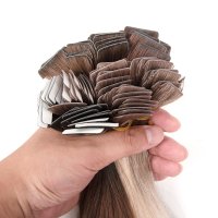 Invisible seamless tape-in hair extension