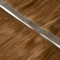 PU Skin Weft Extension with Holes Brown Color