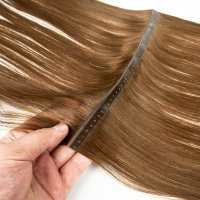 PU Skin Weft Extension with Holes Brown Color