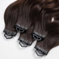 Long strip tape-in hair extension Russian hair