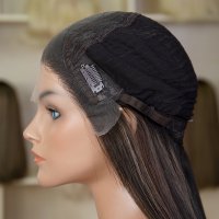 European Human hair Jewish Kosher wig lace top #128 in stock