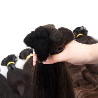 Russian human hair bulk no weft