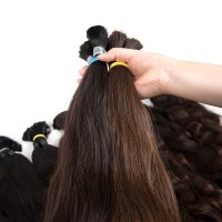 Russian human hair bulk no weft