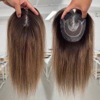6*6 Mono and PU Human Hair Topper