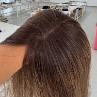 6*6 Mono and PU Human Hair Topper