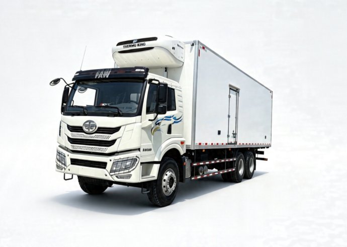 FAW 6x4 340HP Refrigerated Truck with Thermo King Unit | Frozen Food Transport Reefer Truck